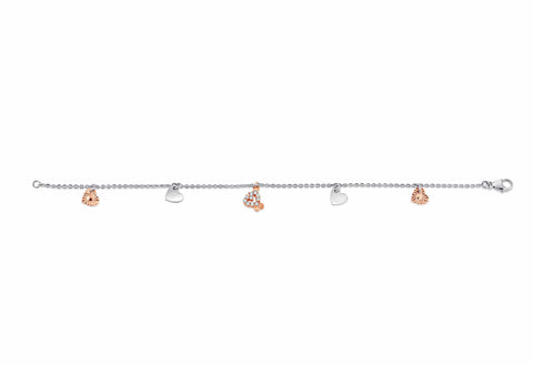 Platinum Evara | Rose Gold Diamond Bracelet for Women JL PTB 738