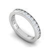 Jewelove™ Rings Platinum Half Eternity Diamond Ring for Women JL PT WB RD 102