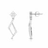 Jewelove™ Earrings Platinum Hanging Clusters Earrings with Diamonds for Women JL PT E N-1