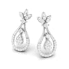 Jewelove™ Earrings Platinum Hanging Clusters Earrings with Diamonds for Women JL PT E N-11