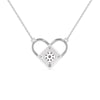 Jewelove™ Pendants Platinum Heart Pendant with Diamonds for Women JL PT P 1246