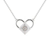 Jewelove™ Pendants SI IJ Platinum Heart Pendant with Diamonds for Women JL PT P 1246