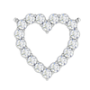 Jewelove™ Pendants Platinum Heart Pendant with Diamonds for Women JL PT P PF RD 102