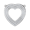 Jewelove™ Pendants Platinum Heart Pendant with Diamonds for Women JL PT P PF RD 114