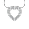Jewelove™ Pendants SI IJ Platinum Heart Pendant with Diamonds for Women JL PT P PF RD 114