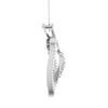 Side View of Platinum Infinity Heart Pendant with Diamonds JL PT P 8231