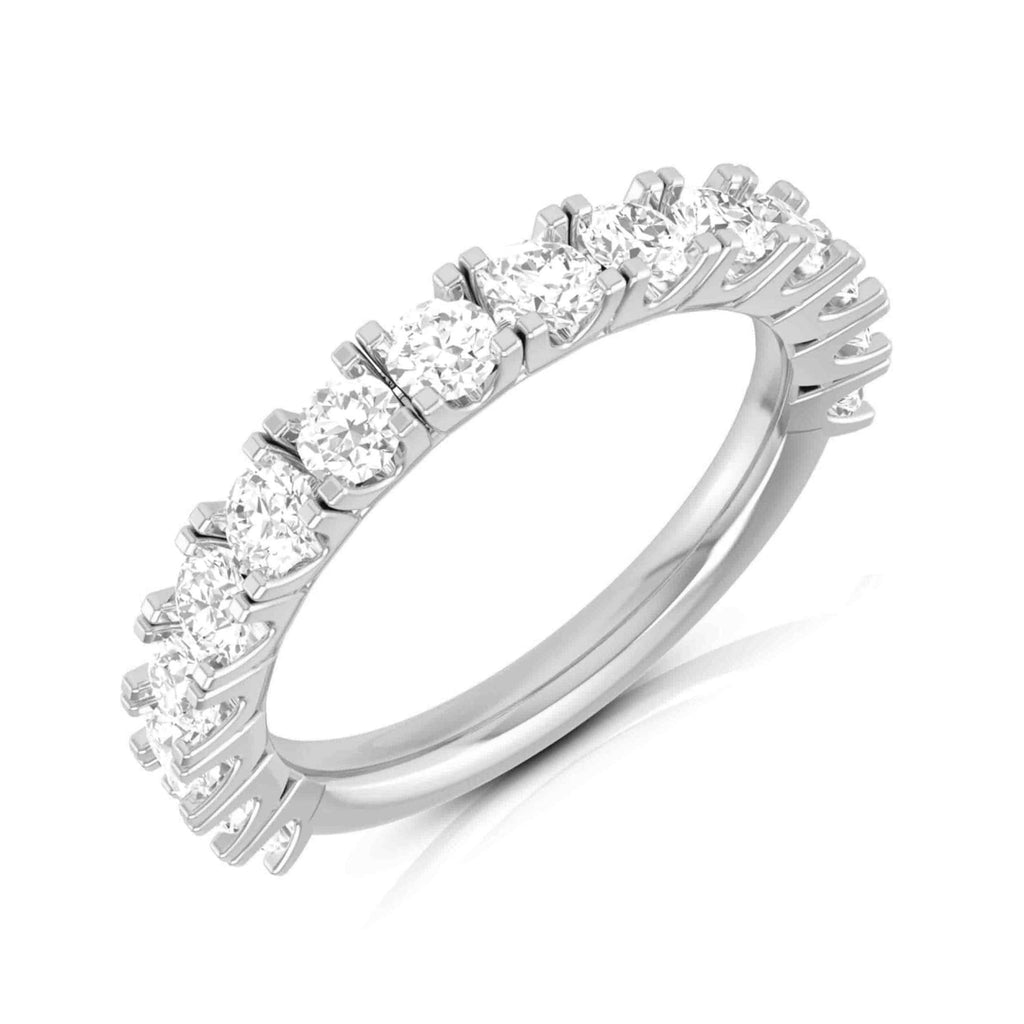 Jewelove™ Rings Women's Band only / SI IJ Platinum Infinity Ring with Diamonds for Women JL PT R-6