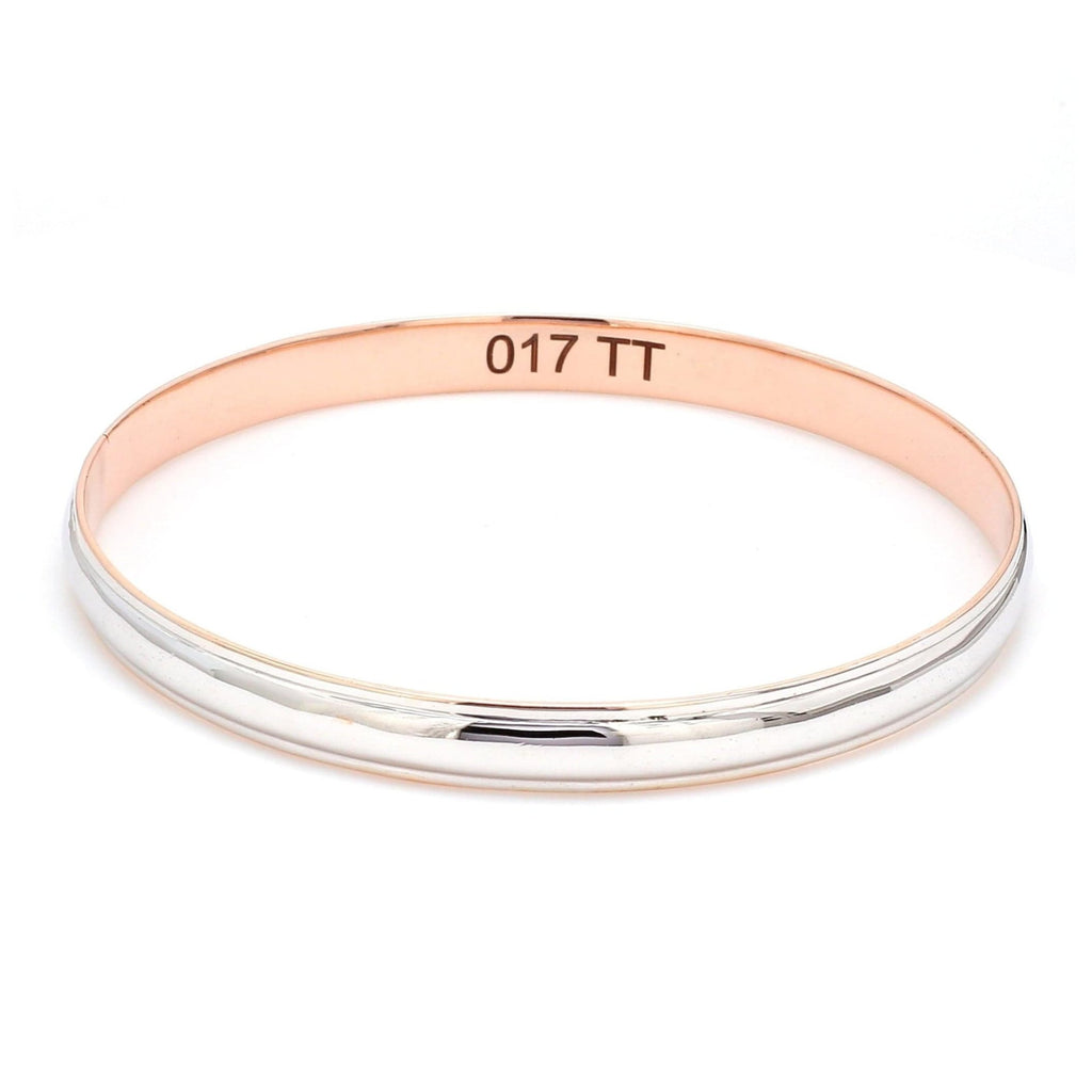 Jewelove™ Bangles & Bracelets Platinum Kada with Rose Gold JL PTB 680