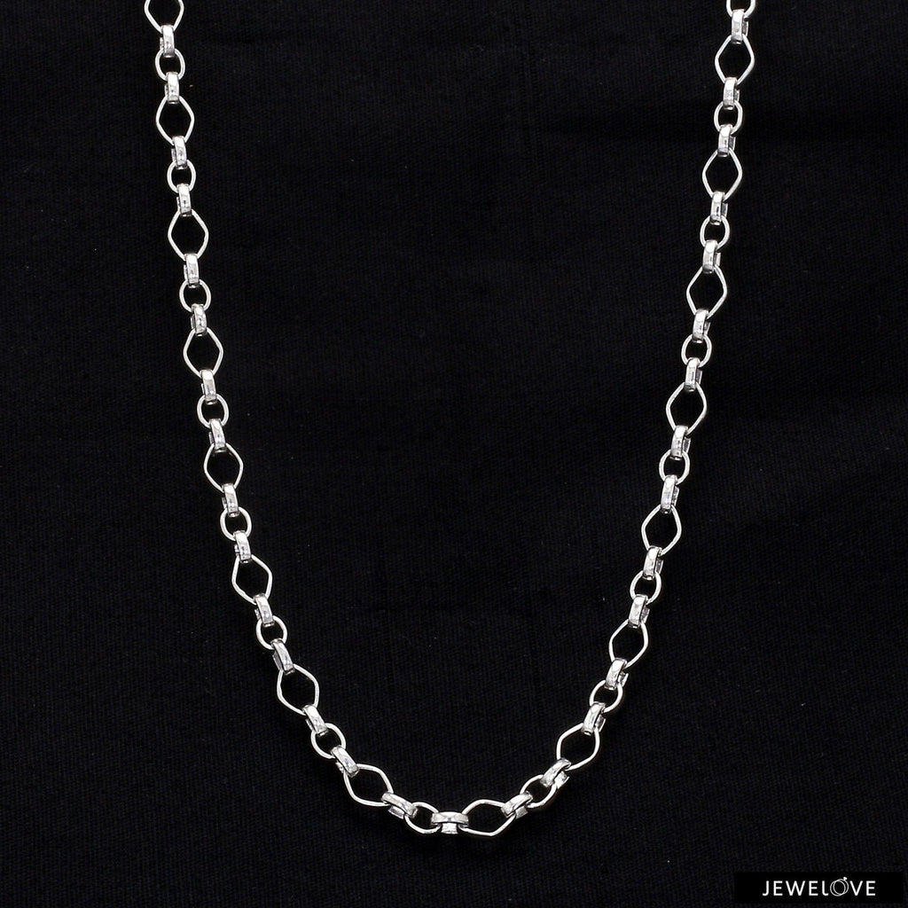 Jewelove™ Chains Platinum Links Chain for Men JL PT CH 1174