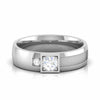 Jewelove™ Rings Platinum Love Bands Diamond Couple Rings JL PT CB 163