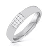 Jewelove™ Rings Men's Band only / SI IJ Platinum Love Bands with Diamond JL PT R-8016
