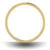 Circle View of Platinum Love Bands with Rose Gold & Yellow Gold Edges JL PT 651