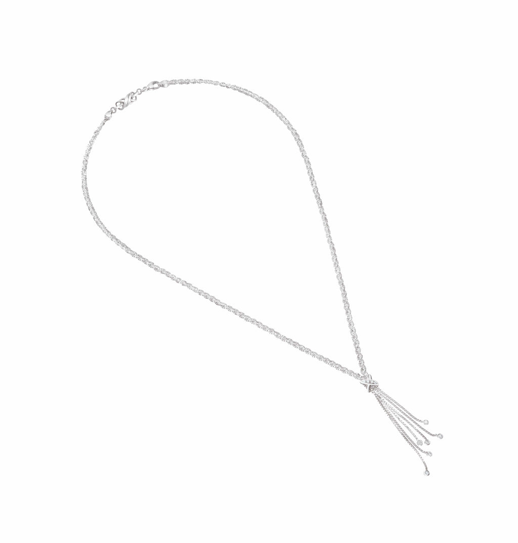 Jewelove™ Chains Platinum Necklace with Diamonds for Women JL PT N 182