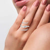 Jewelove™ Rings VS GH / Women's Band only Platinum Pear Marquise Ring with Diamonds by Jewelove JL PT DM 0030
