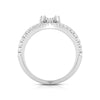 Jewelove™ Rings VS GH / Women's Band only Platinum Pear Marquise Ring with Diamonds for Women JL PT DM 0037