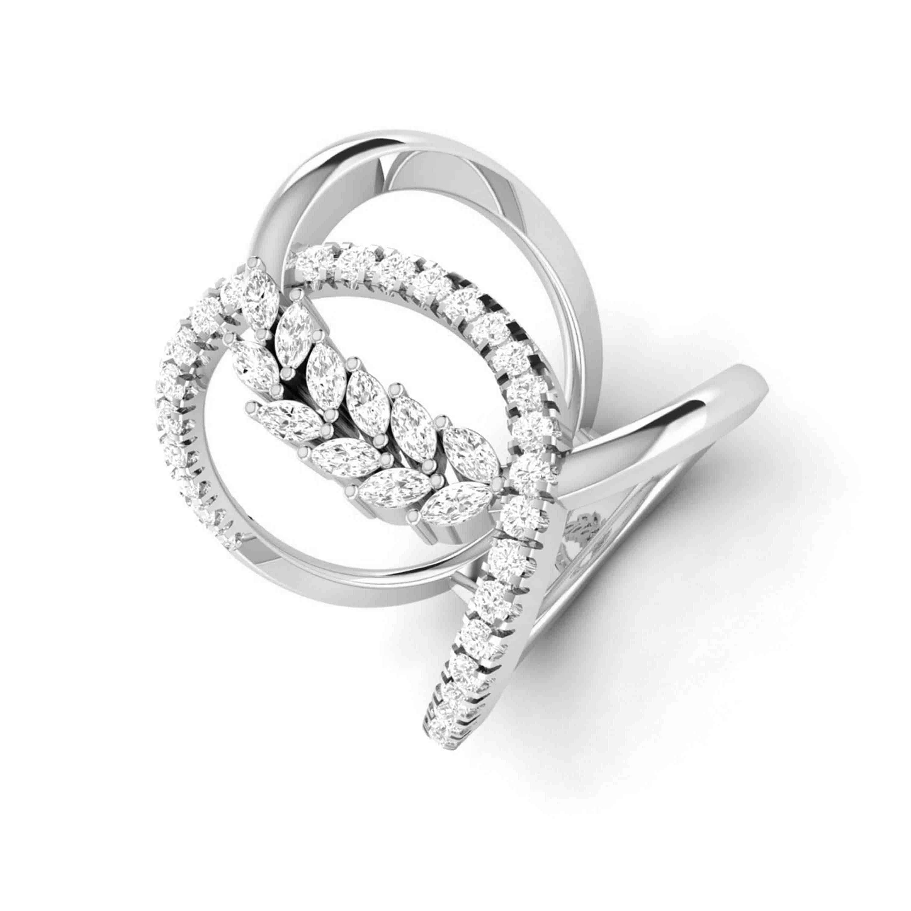 Diamond Puffy Fashion Ring - Nuha Jewelers
