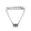 Jewelove™ Rings VVS GH / Women's Band only Platinum Pear Marquise Ring with Diamonds for Women JL PT DM 0046