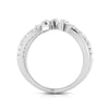 Jewelove™ Rings VS GH / Women's Band only Platinum Pear Marquise Ring with Diamonds for Women JL PT DM 0050