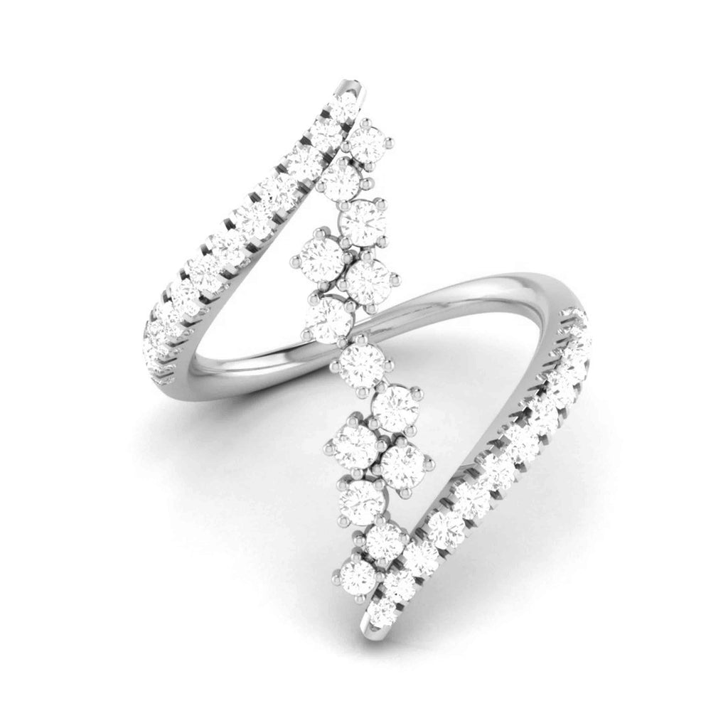 Jewelove™ Rings VS GH / Women's Band only Platinum Pear Marquise Ring with Diamonds for Women JL PT DM 0055