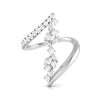 Jewelove™ Rings VS GH / Women's Band only Platinum Pear Marquise Ring with Diamonds for Women JL PT DM 0059