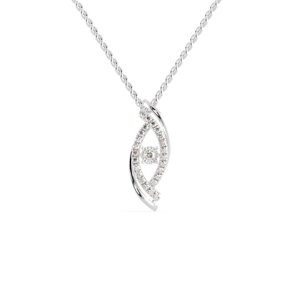 Jewelove™ Pendants SI IJ Platinum Pendant with Diamonds for Women JL PT P 1242
