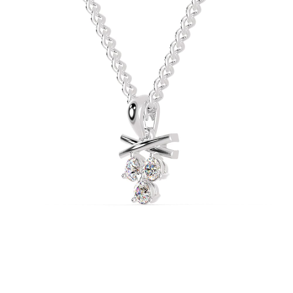 Jewelove™ Pendants Platinum Pendant with Diamonds for Women JL PT P 1244