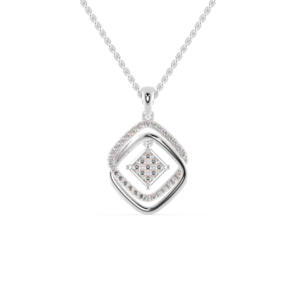 Jewelove™ Pendants SI IJ Platinum Pendant with Diamonds for Women JL PT P 1245