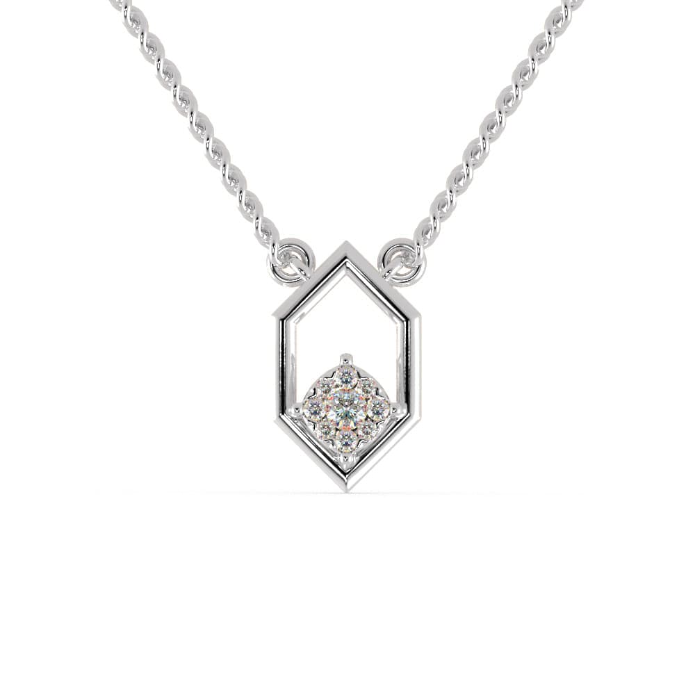 Jewelove™ Pendants SI IJ Platinum Pendant with Diamonds for Women JL PT P 1251