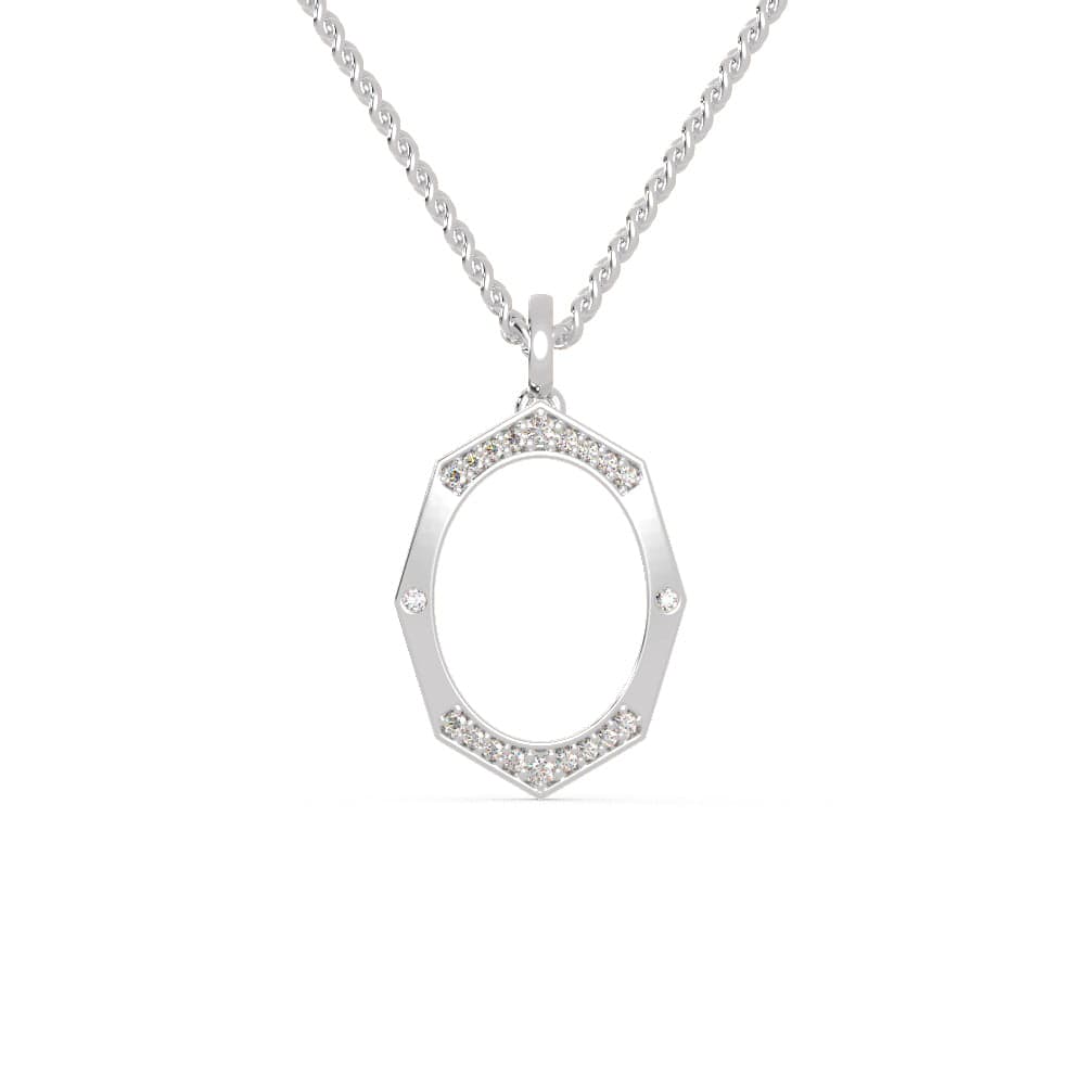 Jewelove™ Pendants SI IJ Platinum Pendant with Diamonds for Women JL PT P 1252