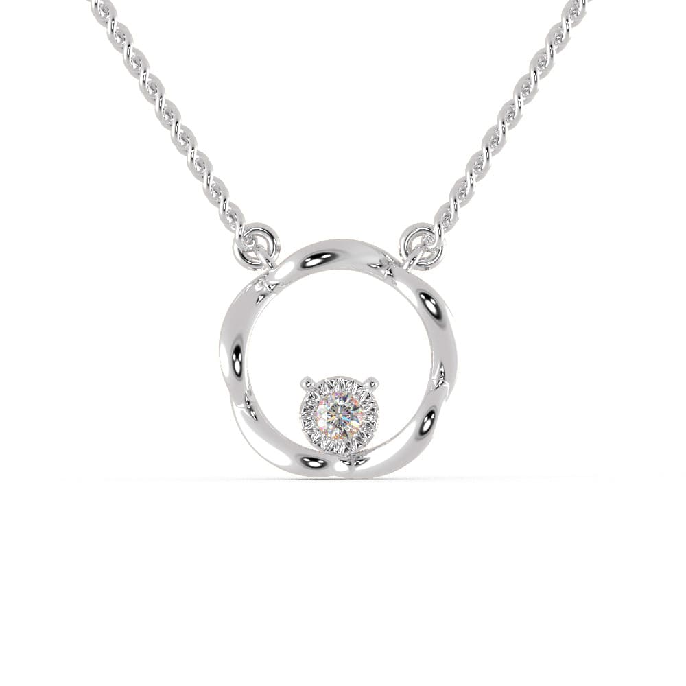 Jewelove™ Pendants SI IJ Platinum Pendant with Diamonds for Women JL PT P 1256