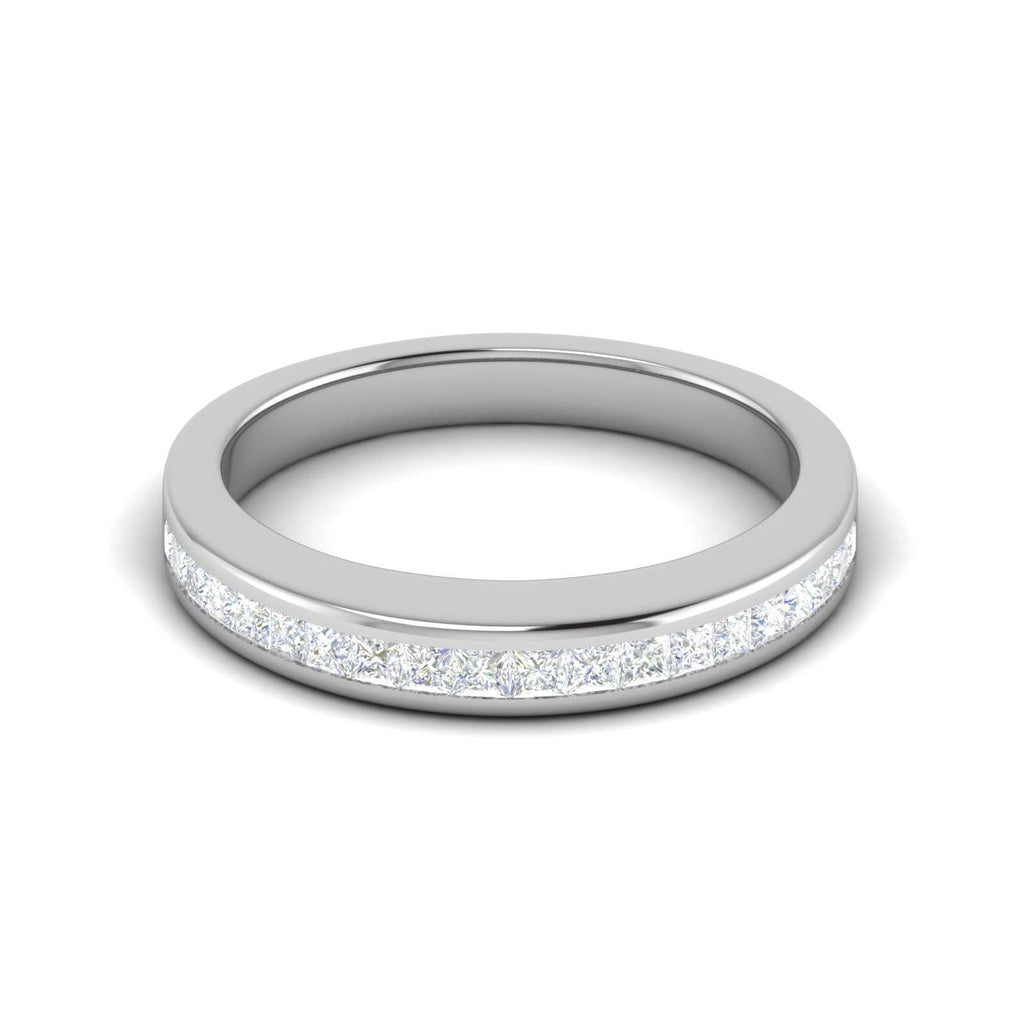 Jewelove™ Rings Platinum Princess Cut Diamond Ring for Women JL PT WB RD 151