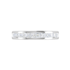 Jewelove™ Rings Platinum Princess cut Diamonds Half Eternity Ring for Women JL PT WB PR 150