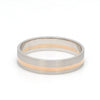 Jewelove™ Platinum Ring with a Rose Gold Streak JL PT 1003