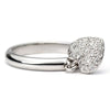 Platinum Ring with Diamond Heart Pendant SJ PTO 286 - Suranas Jewelove
 - 2
