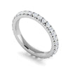 Jewelove™ Rings Women's Band only / SI IJ Platinum Ring With Diamonds for Women JL PT ET RD 105