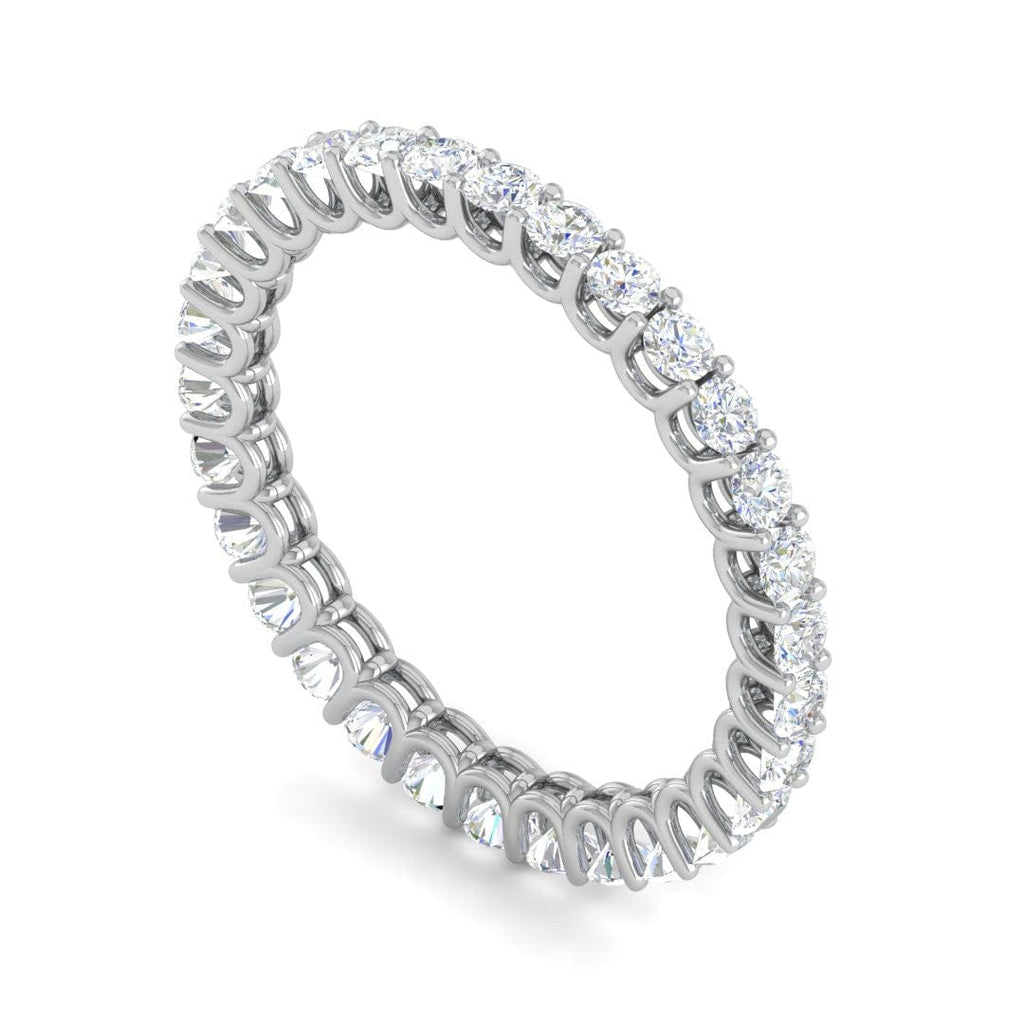 Jewelove™ Rings Women's Band only / SI IJ Platinum Ring With Diamonds for Women JL PT ET RD 107