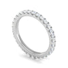 Jewelove™ Rings Women's Band only / SI IJ Platinum Ring With Diamonds for Women JL PT ET RD 113