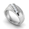 Jewelove™ Rings Women's Band only / SI IJ Platinum Ring with Diamonds for Women JL PT MB RD 102