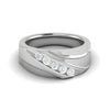 Jewelove™ Rings Women's Band only / VVS GH Platinum Ring with Diamonds for Women JL PT MB RD 102