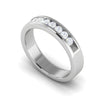 Jewelove™ Rings Women's Band only / SI IJ Platinum Ring with Diamonds for Women JL PT MB RD 110