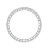 Jewelove™ Rings Platinum Ring With Princess Cut Diamonds for Women JL PT ET PR 102