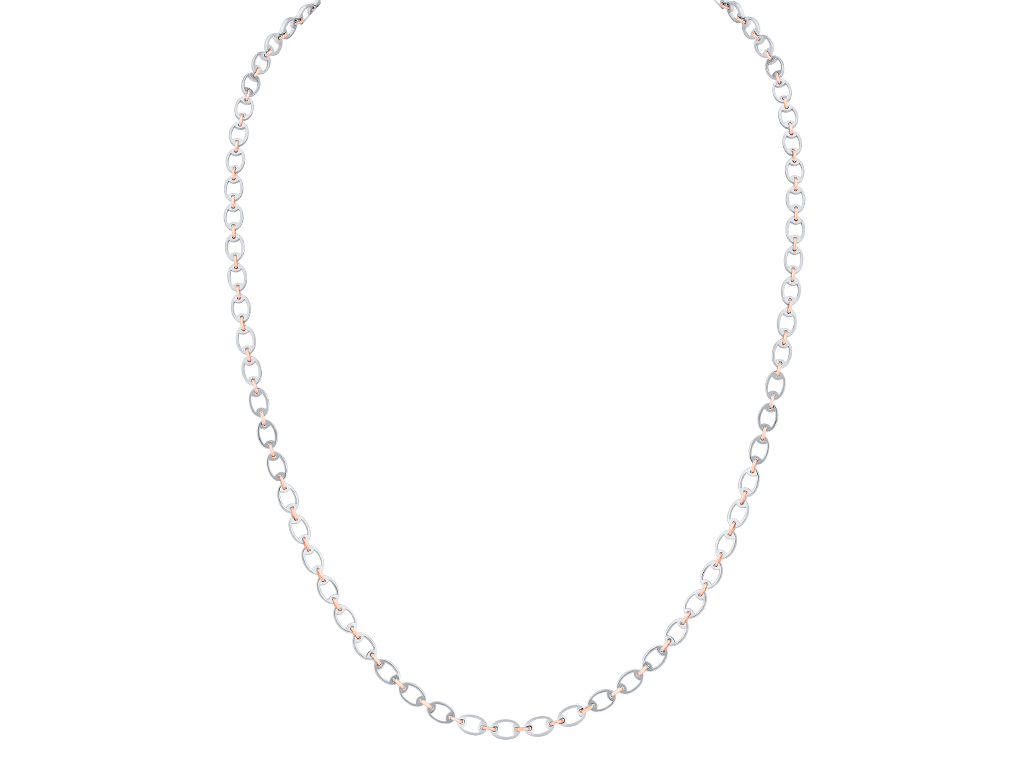 Jewelove™ Chains Platinum Rose Gold Chain for Men JL PT CH 0382