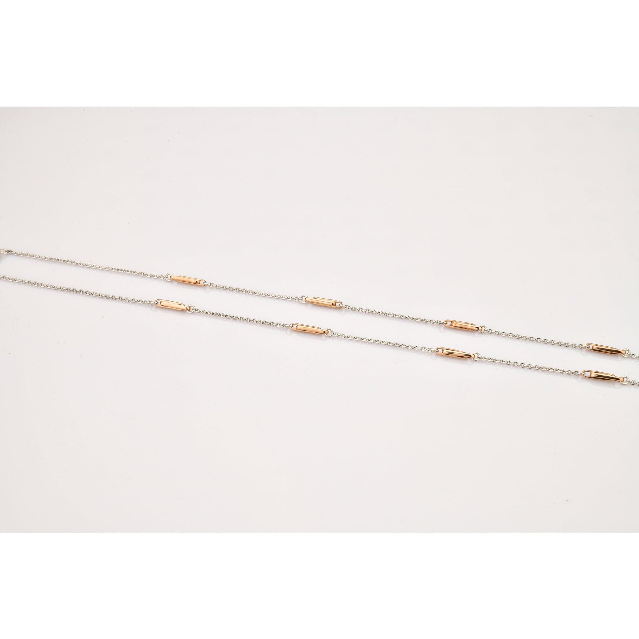 Jewelove™ Chains Platinum Rose Gold Designer Loops Chain JL PT CH 805