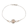 Jewelove™ Bangles & Bracelets Platinum Rose Gold Heart Bracelet for Women JL PTB 745