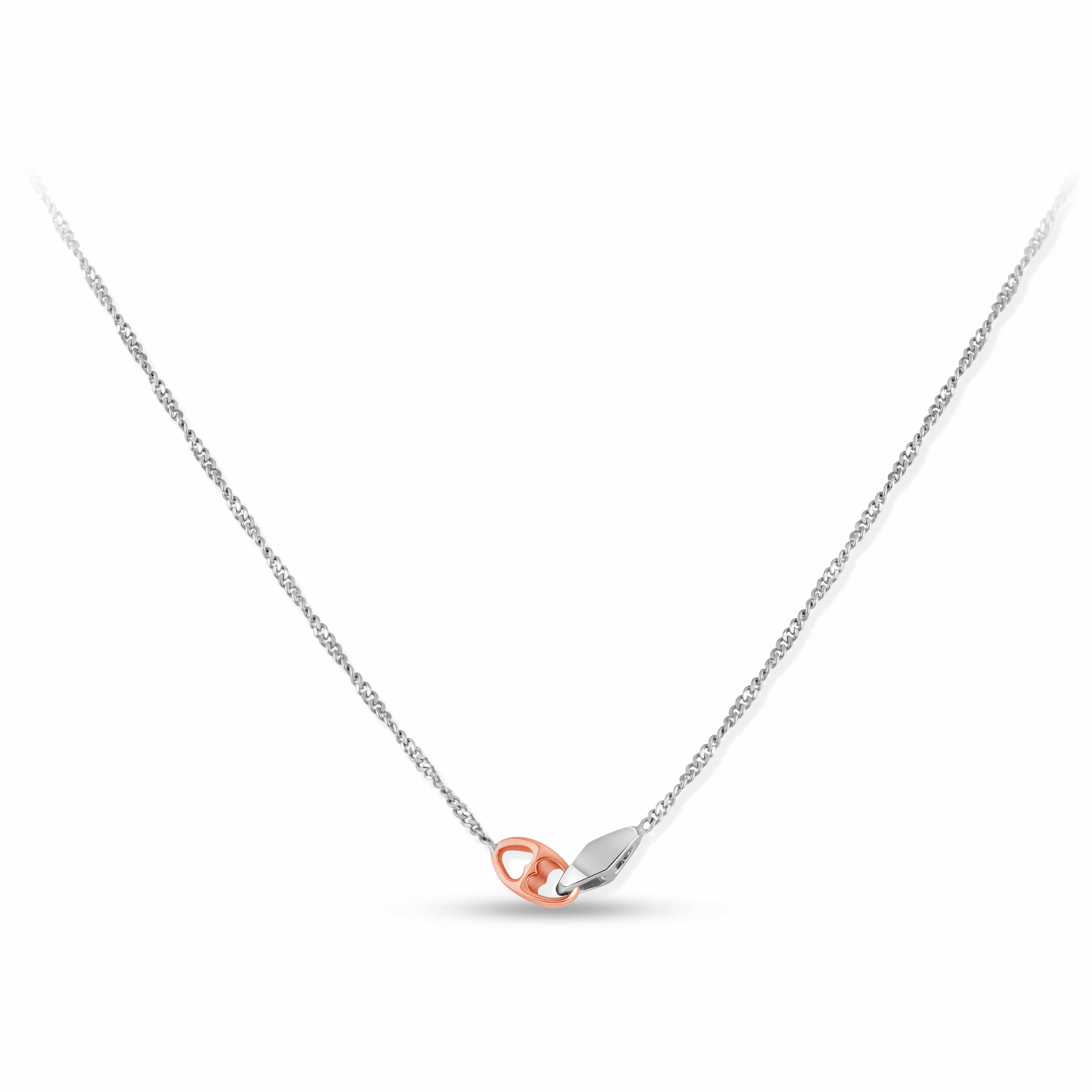 Heart and Circle Diamond Necklace | Radiant Bay