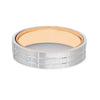 Jewelove™ Rings Men's Band only Platinum Rose Gold Ring for Men JL PT 1101