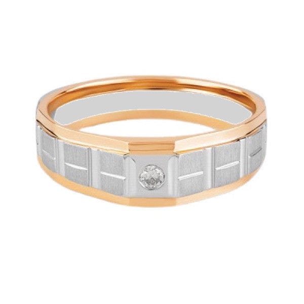 Jewelove™ Rings Platinum Rose Gold with Diamond Ring for Men JL PT 1098