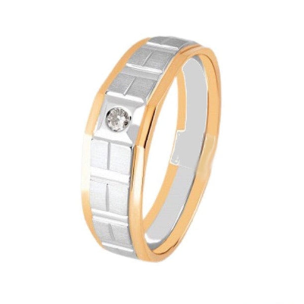 Jewelove™ Rings Platinum Rose Gold with Diamond Ring for Men JL PT 1098