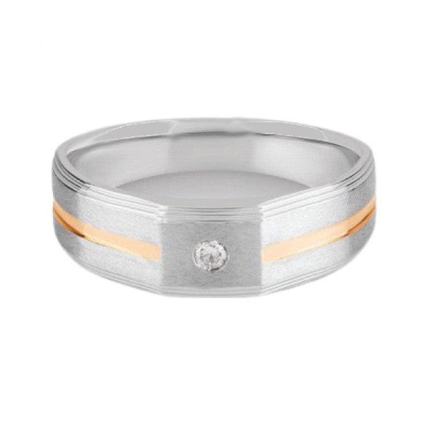 Order 0.2 Carat Princess cut Rose Gold Diamond GLAMIRA Men's Ring Tobias |  GLAMIRA.com