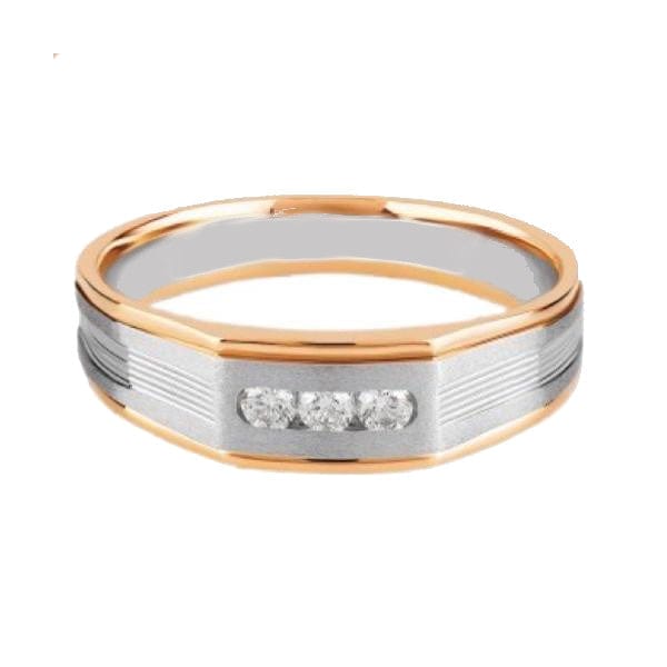 Jewelove™ Rings Platinum Rose Gold with Diamonds Ring for Men JL PT 1093
